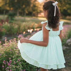 WDW Mint Dress with Shorts Size 7